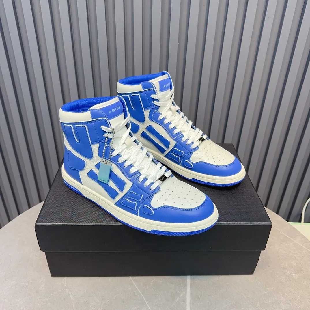 Men's shoes💰620💰 AMIRI AMIRI trendy brand hot sale🔥 Available all year round✅Couples💑 Official website synchronization Imported fabrics 1⃣️ratio 1⃣️Re-engraved, original factory special original sole, 35-45 (38.45. Non-refundable)